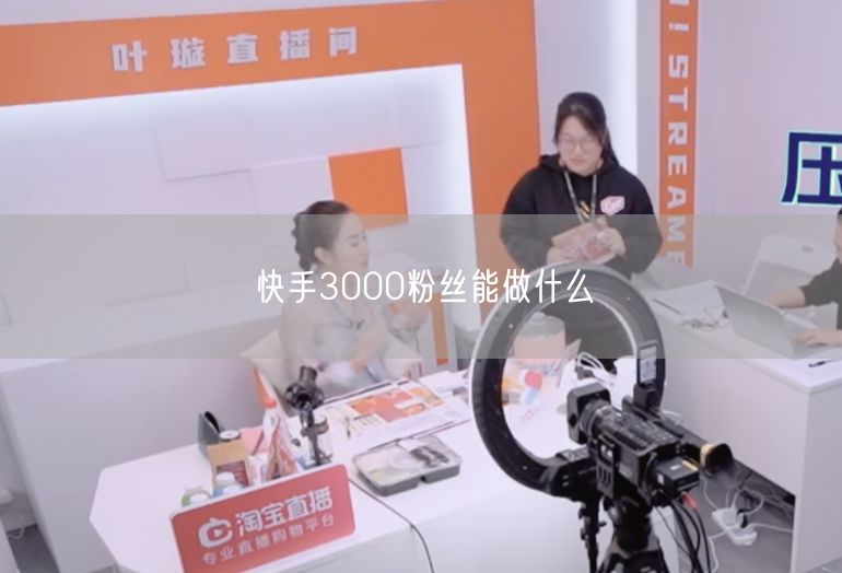 快手3000粉丝能做什么